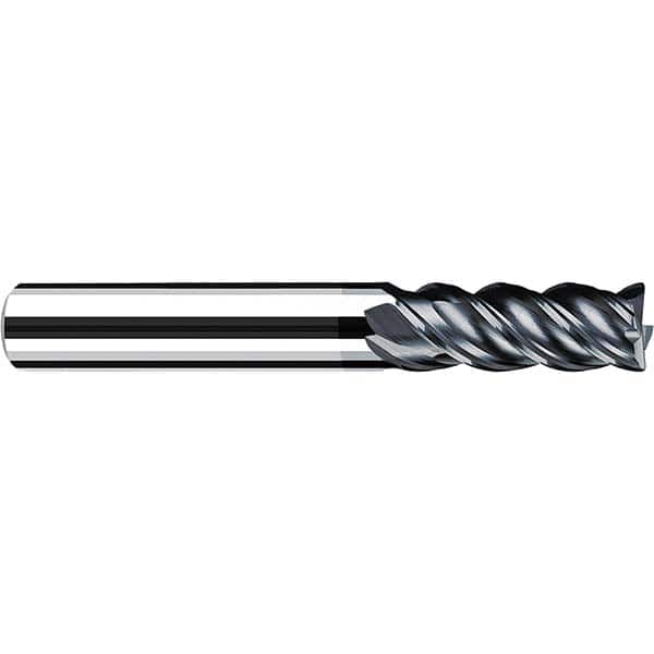 Fraisa - 3/16" Diam 4 Flute Solid Carbide 0.03" Corner Radius End Mill - Exact Tooling