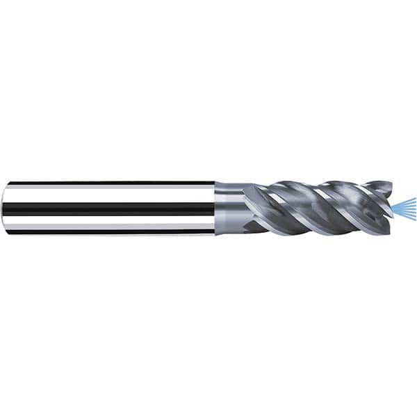 Fraisa - 1/2" Diam 4 Flute Solid Carbide 0.008" Corner Radius End Mill - Exact Tooling