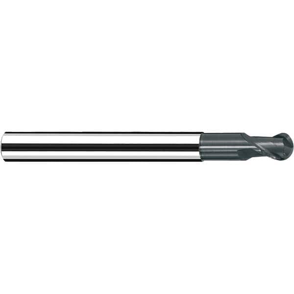 Fraisa - 3/8" Diam, 3/8" LOC, 2 Flute Solid Carbide Ball End Mill - Exact Tooling