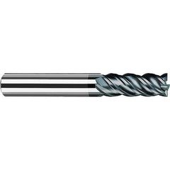 Fraisa - 1/8" Diam 4 Flute Solid Carbide 0.01" Corner Radius End Mill - Exact Tooling