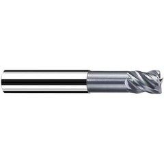 Fraisa - 5mm Diam 4 Flute Solid Carbide 1mm Corner Radius End Mill - Exact Tooling