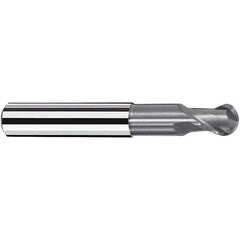 Fraisa - 10mm Diam, 11mm LOC, 2 Flute Solid Carbide Ball End Mill - Exact Tooling