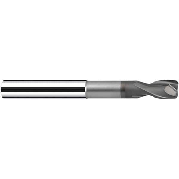 Fraisa - 8mm Diam 2 Flute Solid Carbide 0.5mm Corner Radius End Mill - Exact Tooling
