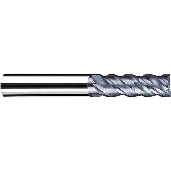 Fraisa - 1/8, 5/16" LOC, 1/4" Shank Diam, 2-1/4" OAL, 4 Flute Solid Carbide Square End Mill - Exact Tooling