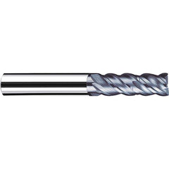 Fraisa - 1/8, 5/16" LOC, 1/4" Shank Diam, 2-1/4" OAL, 4 Flute Solid Carbide Square End Mill - Exact Tooling