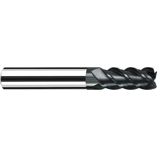 Fraisa - 3/8, 1" LOC, 3/8" Shank Diam, 3" OAL, 4 Flute Solid Carbide Square End Mill - Exact Tooling
