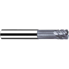 Fraisa - 1/8" Diam 4 Flute Solid Carbide 0.02" Corner Radius End Mill - Exact Tooling