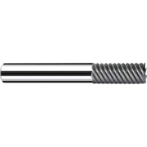 Fraisa - 3/8, 7/8" LOC, 3/8" Shank Diam, 2-1/2" OAL, 7 Flute Solid Carbide Square End Mill - Exact Tooling
