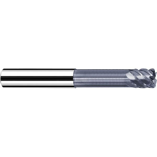 Fraisa - 3/16" Diam 4 Flute Solid Carbide 0.03" Corner Radius End Mill - Exact Tooling