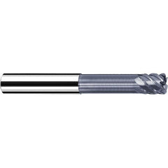 Fraisa - 1/8" Diam 4 Flute Solid Carbide 0.015" Corner Radius End Mill - Exact Tooling