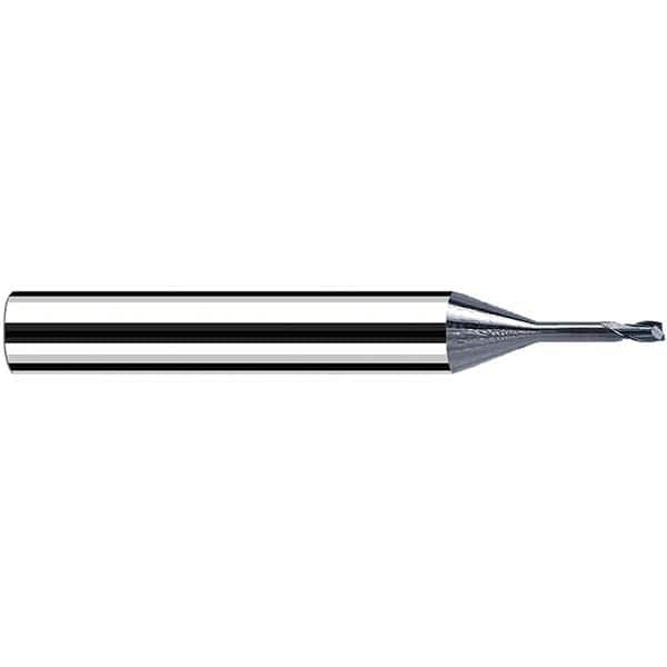 Fraisa - 0.2mm, 6mm LOC, 57mm OAL, 2 Flute Solid Carbide Square End Mill - Exact Tooling