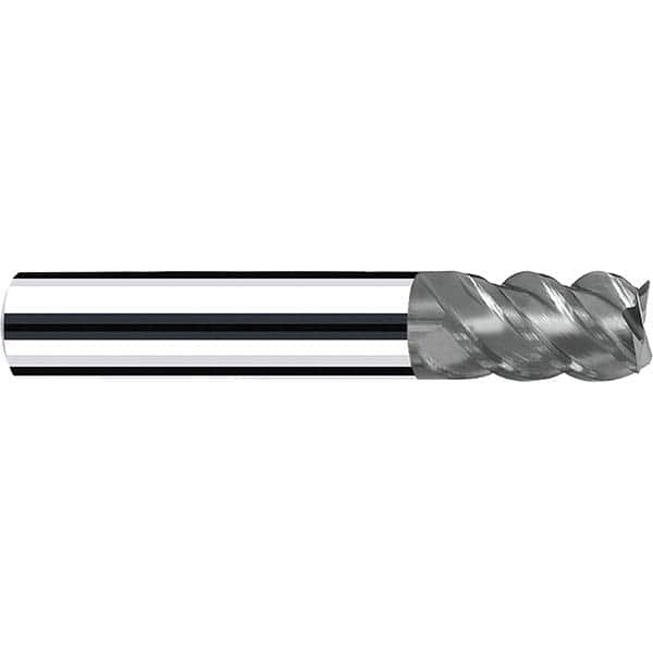 Fraisa - 3/8, 1/2" LOC, 3/8" Shank Diam, 2" OAL, 4 Flute Solid Carbide Square End Mill - Exact Tooling