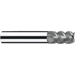 Fraisa - 3/8, 1/2" LOC, 3/8" Shank Diam, 2" OAL, 4 Flute Solid Carbide Square End Mill - Exact Tooling