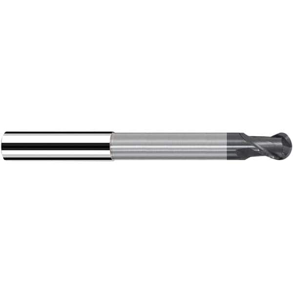 Fraisa - 8mm Diam, 9mm LOC, 2 Flute Solid Carbide Ball End Mill - Exact Tooling