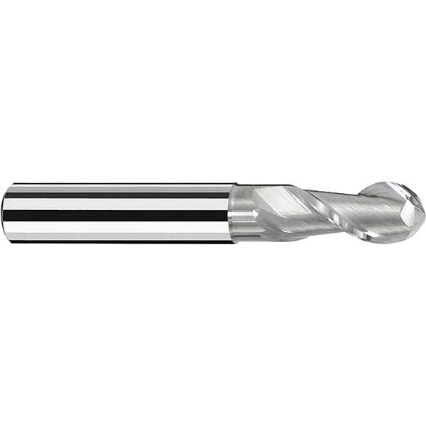 Fraisa - 1/2" Diam, 1/2" LOC, 2 Flute Solid Carbide Ball End Mill - Exact Tooling