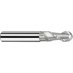 Fraisa - 1/2" Diam, 1/2" LOC, 2 Flute Solid Carbide Ball End Mill - Exact Tooling