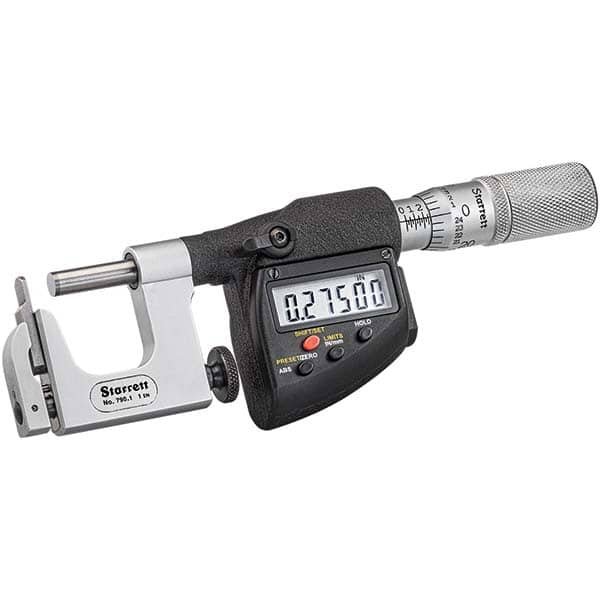 Starrett - Multi-Anvil Micrometers Operation Type: Electronic Anvil Type: Post - Exact Tooling