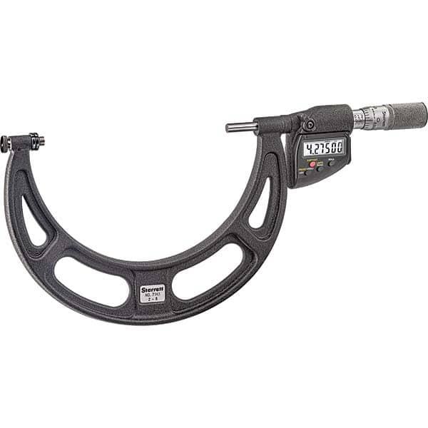 Starrett - Electronic Outside Micrometers Type: Interchangeable Anvil Type Minimum Measurement (Decimal Inch): 6 - Exact Tooling