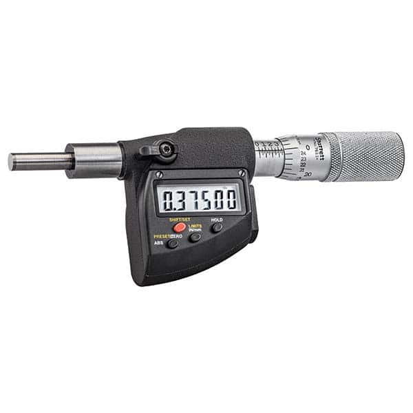 Starrett - Electronic Micrometer Heads Minimum Measurement (Inch): 1 Minimum Measurement (mm): 25 - Exact Tooling