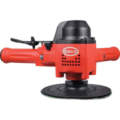 Sioux Tools - Handheld Disc Sanders; Type of Power: Air ; Speed (RPM): 6000 ; Minimum Disc Size (Inch): 7 ; Maximum Disc Size (Inch): 7 ; Air Pressure (psi): 90 ; Horsepower: 4.0000 - Exact Tooling