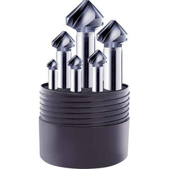 Guhring - Countersink Sets Countersink Type: Three Flute Minimum Head Diameter (Inch): 1/4 - Exact Tooling