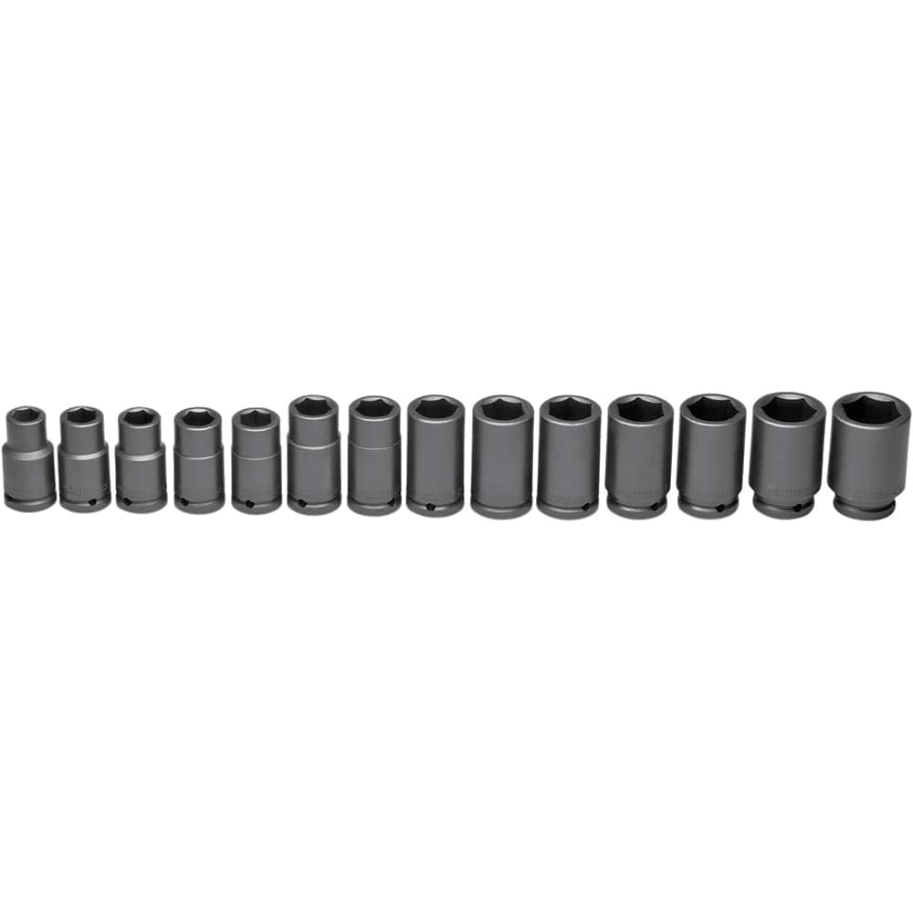 Wright Tool & Forge - 14 Pc 3/4" Drive Impact Socket Set - Exact Tooling