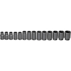 Wright Tool & Forge - 14 Pc 3/4" Drive Impact Socket Set - Exact Tooling