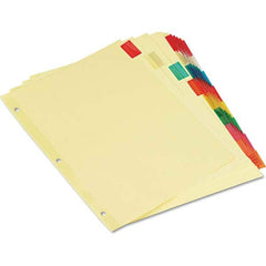 UNIVERSAL - Tabs, Indexes & Dividers Indexes & Divider Type: Customizable Size: 8-1/2 x 11 - Exact Tooling