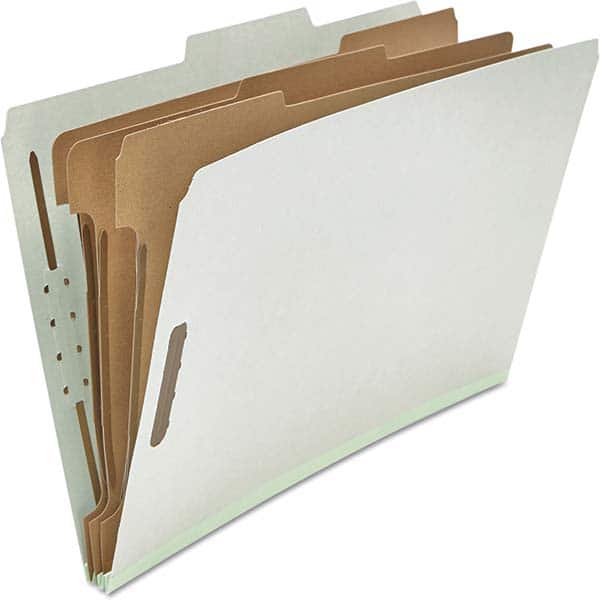 UNIVERSAL - File Folders, Expansion Folders & Hanging Files Folder/File Type: Classification Folders with Tob Tab Fastener Color: Gray - Exact Tooling