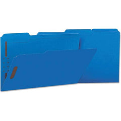 UNIVERSAL - File Folders, Expansion Folders & Hanging Files Folder/File Type: File Folders with Top Tab Color: Blue - Exact Tooling