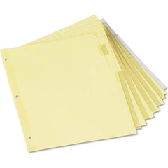 UNIVERSAL - Tabs, Indexes & Dividers Indexes & Divider Type: Customizable Size: 8-1/2 x 11 - Exact Tooling
