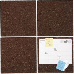 UNIVERSAL - Cork Bulletin Boards Style: Bulletin Color: Dark Brown - Exact Tooling