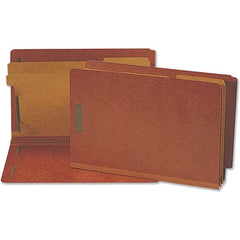 UNIVERSAL - File Folders, Expansion Folders & Hanging Files Folder/File Type: Classification Folders with Tob Tab Fastener Color: Red - Exact Tooling