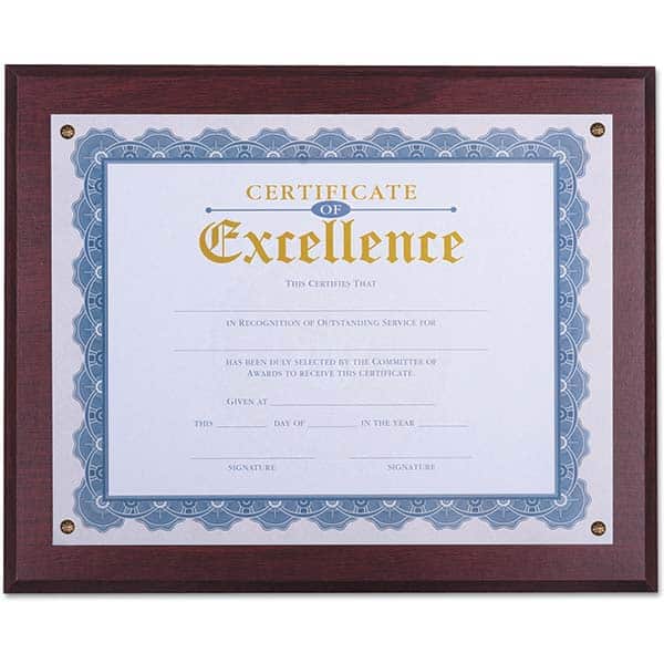 UNIVERSAL - Document Protectors Type: Award Plaque Width (Inch): 13.33 - Exact Tooling