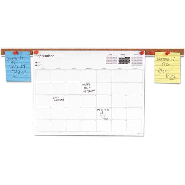 UNIVERSAL - Cork Bulletin Boards Style: Bulletin Color: Brown - Exact Tooling