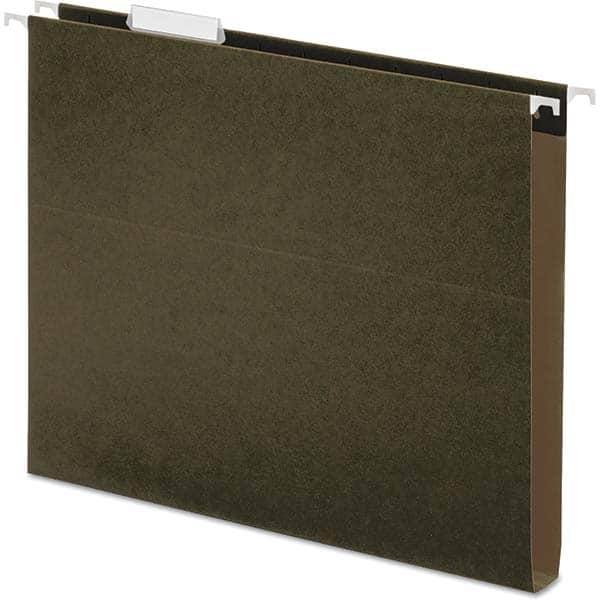 UNIVERSAL - File Folders, Expansion Folders & Hanging Files Folder/File Type: Hanging File Folders with Box Bottom Color: Green - Exact Tooling