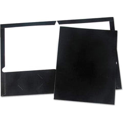 UNIVERSAL - File Folders, Expansion Folders & Hanging Files Folder/File Type: Pocket Folders Color: Black - Exact Tooling