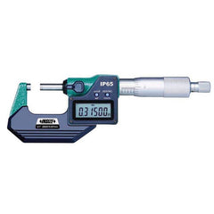 Insize USA LLC - Electronic Outside Micrometers; Type: Standard ; Minimum Measurement (Decimal Inch): 2.0000 ; Minimum Measurement (mm): 50.00 ; Maximum Measurement (mm): 75.00 ; Maximum Measurement (Decimal Inch): 3.0000 ; Thimble Type: Ratchet Stop - Exact Tooling