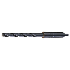 1 RHS / RHC HSS 118 Degree Radial Point Taper Shank Taper Length Drill - Steam Oxide - Exact Tooling