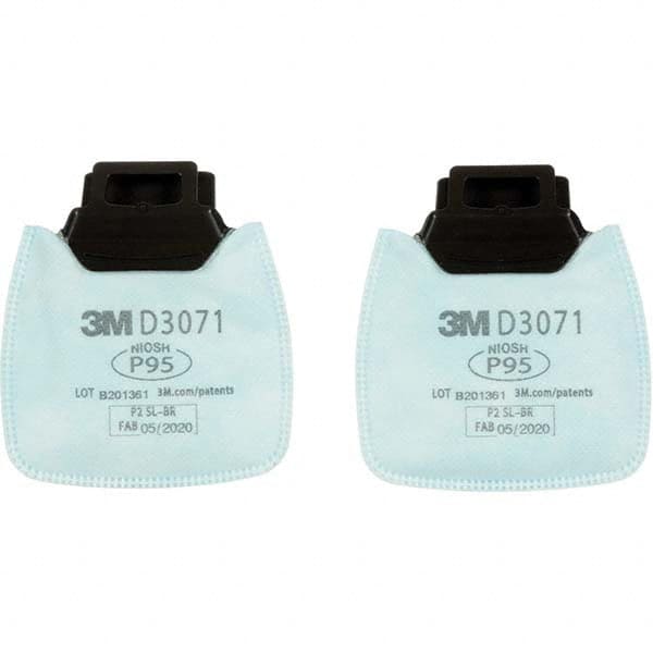 3M - Half & Full Facepiece Cartridges & Filters; Type: Filter ; NIOSH Filter Rating: P95; P95 ; Protection Type: Particulates ; Color Code: Blue ; Filter Rating: P95 ; Manufacturer's Series: D3071 - Exact Tooling