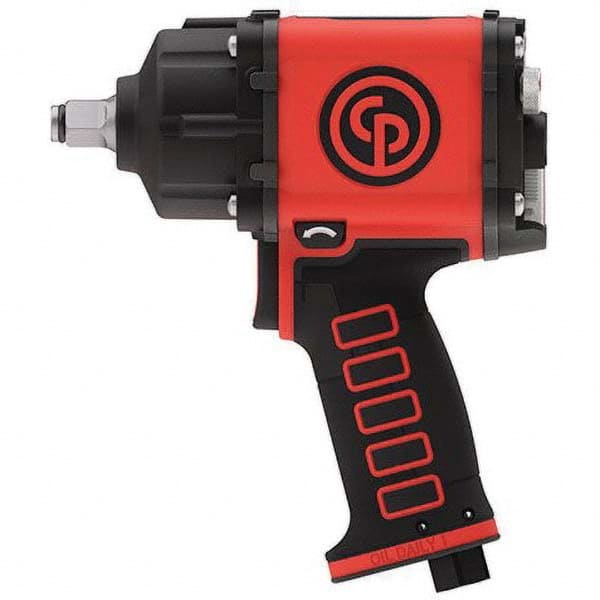 Chicago Pneumatic - Air Impact Wrenches & Ratchets Drive Size: 1/2 Handle Type: Pistol Grip - Exact Tooling