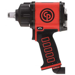 Chicago Pneumatic - Air Impact Wrenches & Ratchets Drive Size: 1/2 Handle Type: Pistol Grip - Exact Tooling