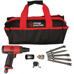 Chicago Pneumatic - 3,500 BPM, 2.64" Long Stroke, Air Chipping Hammer - Exact Tooling