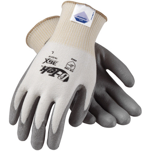 ‎19-D310/XXL Coated Gloves - G-Tek 3GX Dyneema Diamond - 13G White Shell - Gray PU Smooth Grip - A3 - Exact Tooling