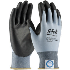 ‎19-D318/XL Coated Gloves - G-Tek 3GX Dyneema Diamond - 18G Blue Lycra Shell - PU Smooth Grip - A2 - Exact Tooling