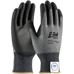 ‎19-D326/S Coated Gloves - G-Tek 3GX Dyneema Diamond - 13G Gray Shell - Black PU Smooth Grip - A3 - Exact Tooling