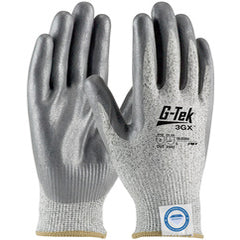 19-D350/M Coated Gloves - G-Tek 3GX Dyneema Diamond - S&P 13G Shell - Gray Nitrile Foam Grip - A2 - Exact Tooling