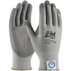 19-D360/S Coated Gloves - G-Tek 3GX Dyneema Diamond - Gray 13G Shell - Gray PU Smooth Grip - A3 - Exact Tooling