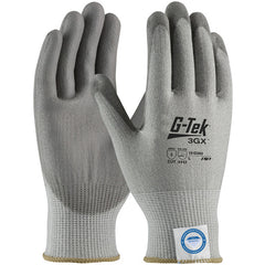 19-D360/XL Coated Gloves - G-Tek 3GX Dyneema Diamond - Gray 13G Shell - Gray PU Smooth Grip - A3 - Exact Tooling