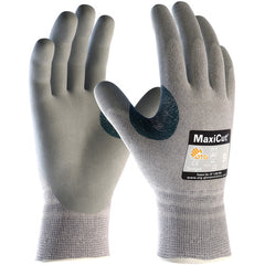19-D470/XL Cut Resistant Glove - MaxiCut Gray Dyneema/Eng Yrn Shell - Gray Nitrile MicroFoam Grip - A4 - Exact Tooling